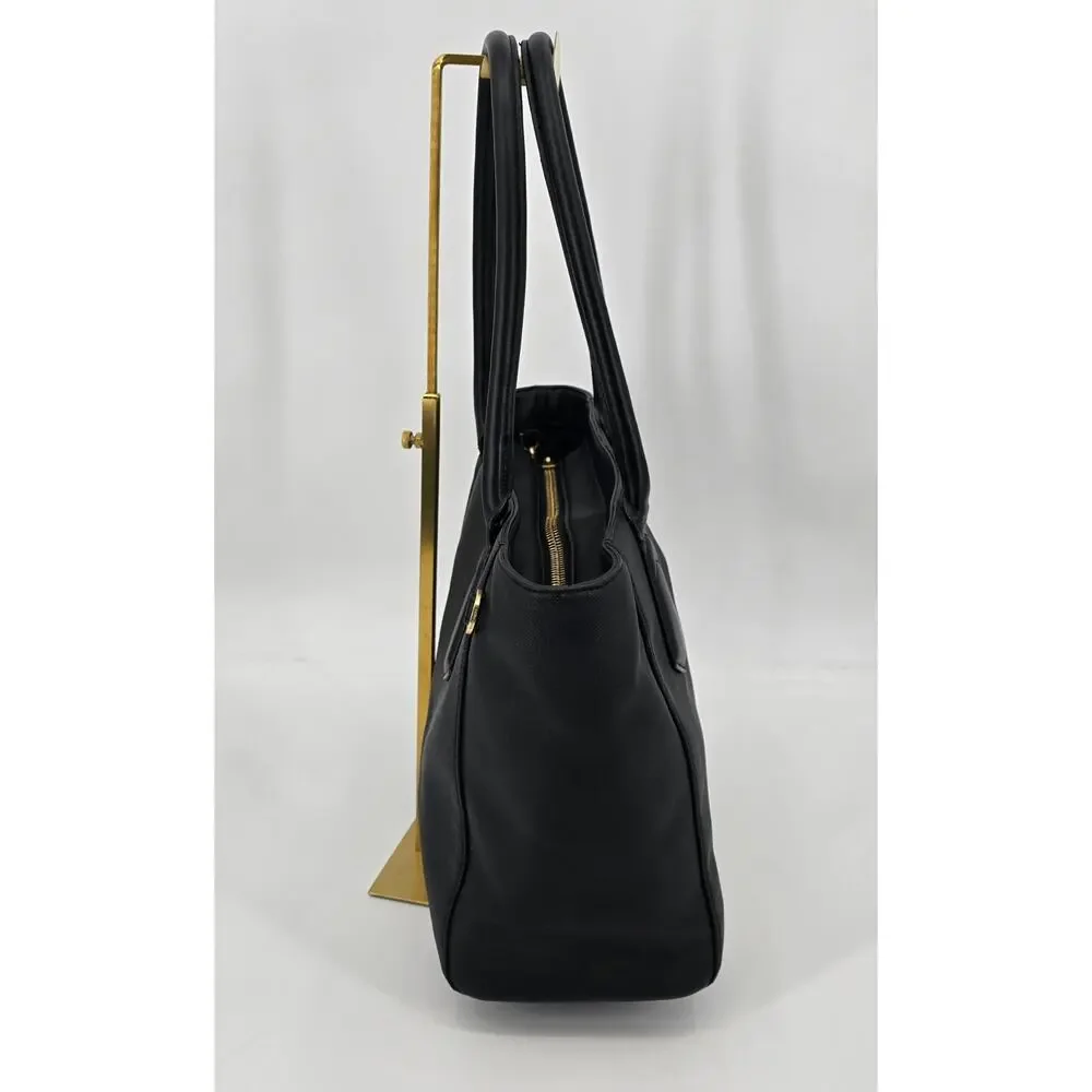 Dagne Dover Signature Tote‎ Classic Onyx Black Laptop Work Bag